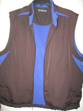 Pro Tour Golf Vest Men's size Large Blue & Black